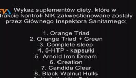 Groźne suplementy