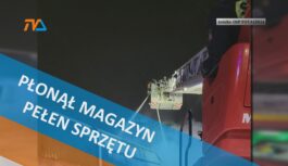 Płonął magazyn pełen sprzętu