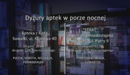 Apteki nocne są. Dwie.