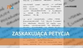 Zaskakująca petycja. Zaskakująca petycja.