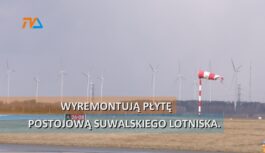 Wyremontują płytę postojową suwalskiego lotniska. Wyremontują płytę postojową suwalskiego lotniska.