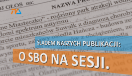 Śladem naszych publikacji: o SBO na sesji.