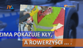 Zima pokazuje kły, a rowerzyści…