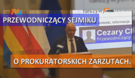 Przewodniczący sejmiku o prokuratorskich zarzutach.