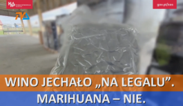 Wino jechało „na legalu”. Marihuana – nie.